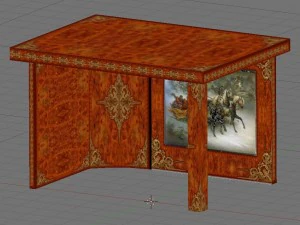 ワークデスク 3Dモデル