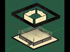 boxingwrestling ring 3D Model