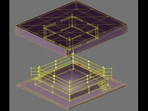boxingwrestling ring 3D 模型