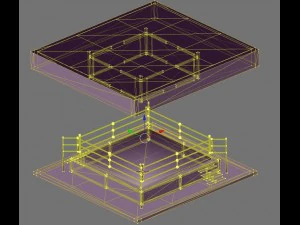 boxingwrestling ring 3D Model