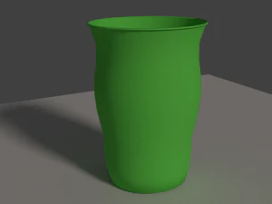 녹색 컵 3D 모델