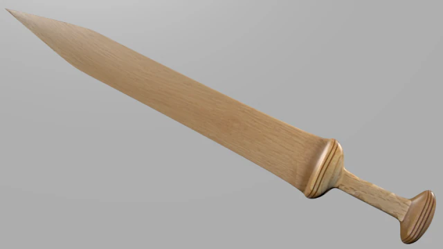 훈련용 검 3D 모델 .c4d .max .obj .3ds .fbx .stl .blend 