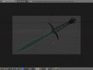 bilbo baggins sword from lord of the rings 3D 模型
