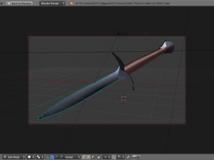 bilbo baggins sword from lord of the rings 3D 模型