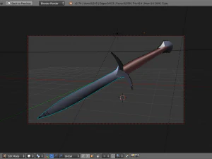bilbo baggins sword from lord of the rings 3D Model