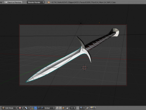 bilbo baggins sword from lord of the rings 3D 模型