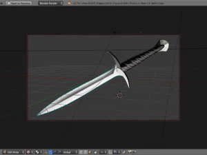 bilbo baggins sword from lord of the rings 3D Model