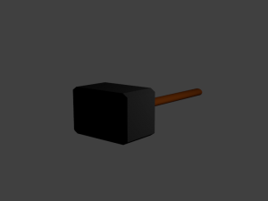 cartoon war hammer Model 3D