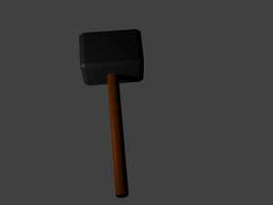 cartoon war hammer Model 3D