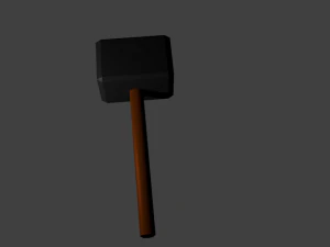 cartoon war hammer 3D Model