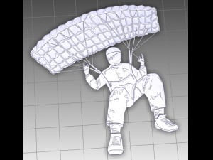 skydiver 3D Model