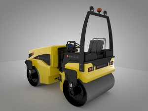 road roller Modèle 3D