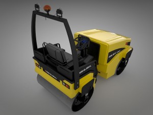 road roller Modèle 3D