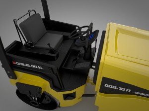 road roller Modèle 3D