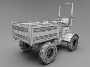 mini dump truck Modèle 3D
