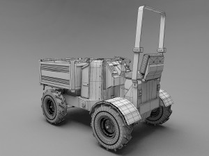 mini dump truck Modèle 3D