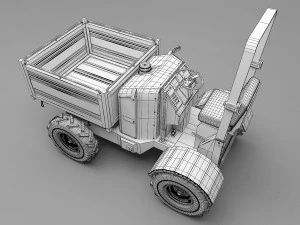 mini dump truck 3D Model