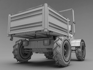 mini dump truck Modèle 3D