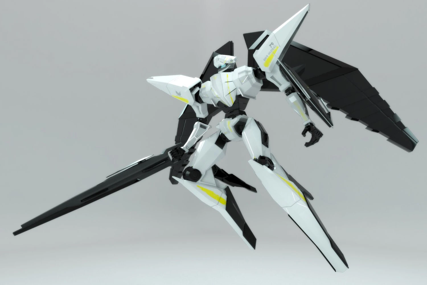 robot mtdwhite eagle002 3D Model .c4d .max .obj .3ds .fbx .stl .blend 