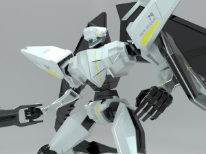 robot mtdwhite eagle002 3Dモデル