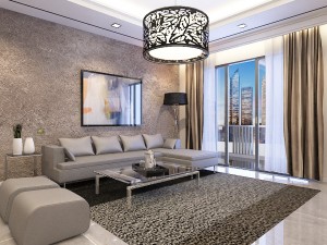 living room condominium 3D Модель