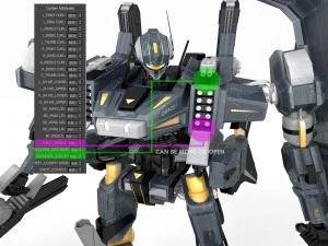 robot c-hy-001 char 3D Model