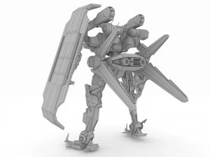 robot c-hy-001 char 3D Model