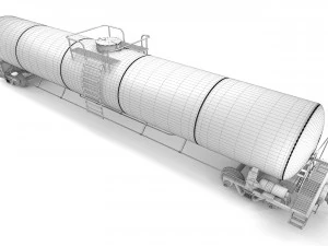modern tank car 3D Model