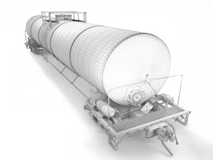 modern tank car 3D Model