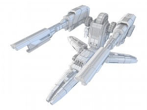 sci-fi turret f49 3D Model