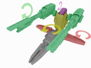 sci-fi turret f49 3D Model