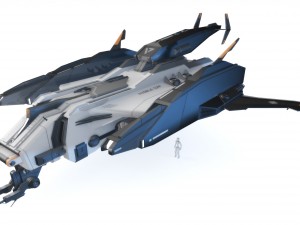 sci-fi - aircraft jet fighter- iron 039m 3D Model