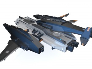 sci-fi - aircraft jet fighter- iron 039m 3D मॉडल