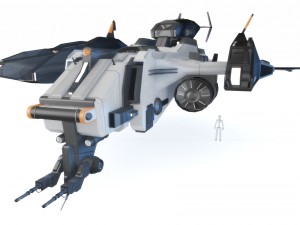 sci-fi - aircraft jet fighter- iron 039m 3D मॉडल