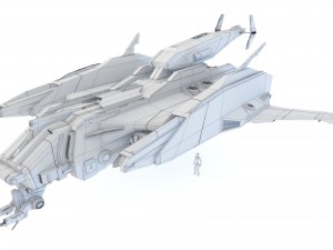 sci-fi - aircraft jet fighter- iron 039m 3D मॉडल