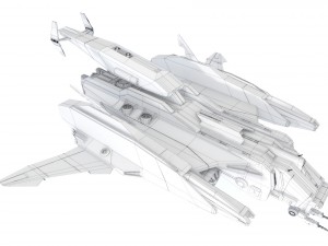 sci-fi - aircraft jet fighter- iron 039m 3D मॉडल