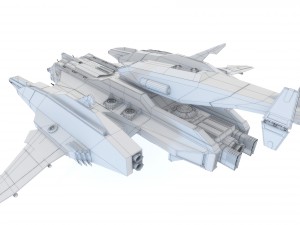 sci-fi - aircraft jet fighter- iron 039m 3D मॉडल