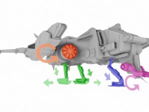 sci-fi - aircraft jet fighter- iron 039m 3D मॉडल