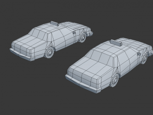chevrolet caprice taxi Modello 3D