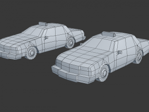 chevrolet caprice taxi Modello 3D