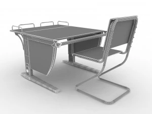 growing desk and growing chair libao lb-d05 3D Model