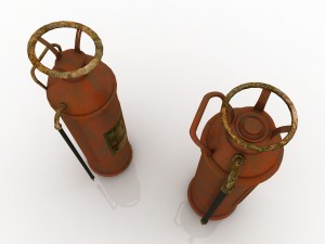 vintage fire extinguisher 3D Model