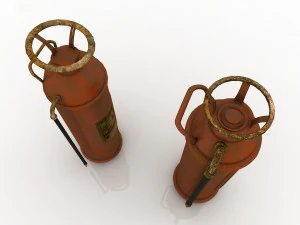 vintage fire extinguisher 3D Model