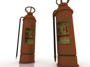 vintage fire extinguisher 3D Model