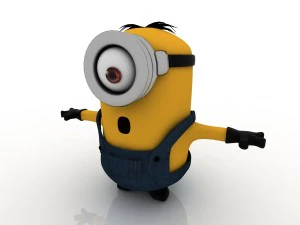 Minions-2015 Stuart-Minion Modelo 3D