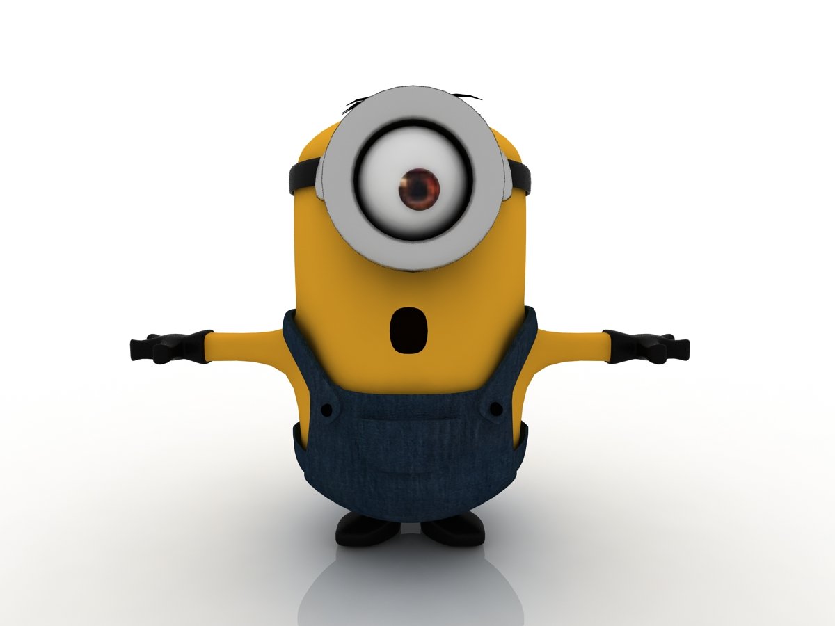 Minions 2015 Stuart Minion 3d Model In Other 3dexport