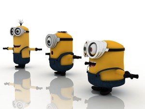 minions-2015 bob stuart and kevin together 3D Model