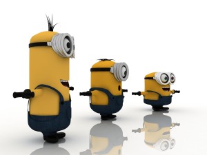 minions-2015 bob stuart and kevin together 3D Model