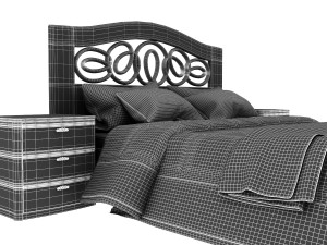 sea design double bed with headboard mobax 5198844 3D 模型