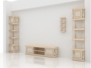 classic living room set Modelo 3D